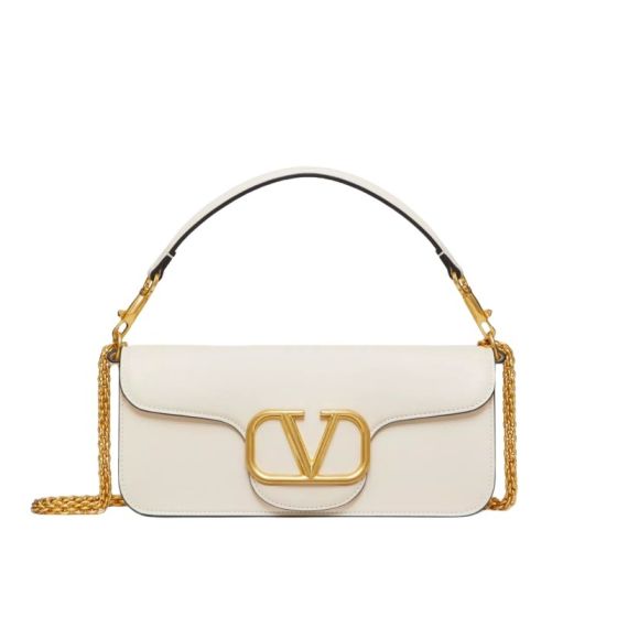 VALENTINO GARAVANI LOCÒ CALFSKIN SHOULDER BAG