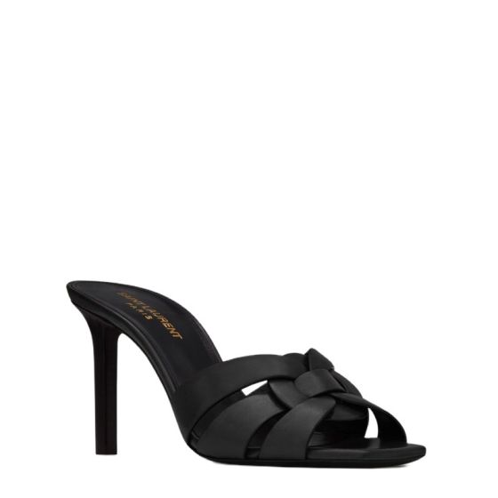 YSL TRIBUTE MULES in smooth leather