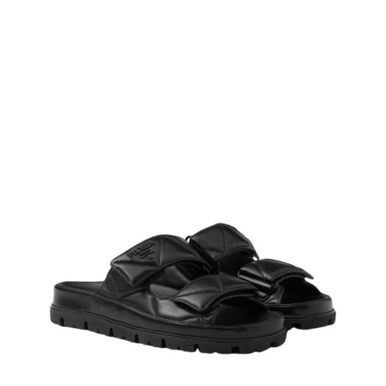Prada Padded nappa leather slides