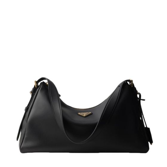 Prada Aimée large leather shoulder bag