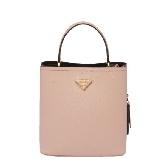 Medium Saffiano Leather Prada Panier Bag