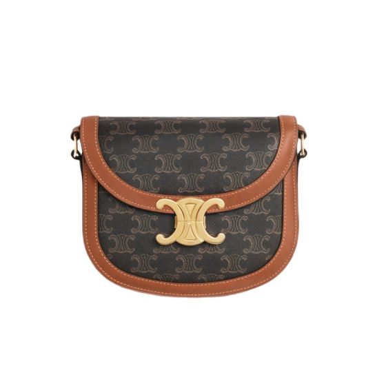Celine BESACE CLEA IN TRIOMPHE CANVAS AND CALFSKIN