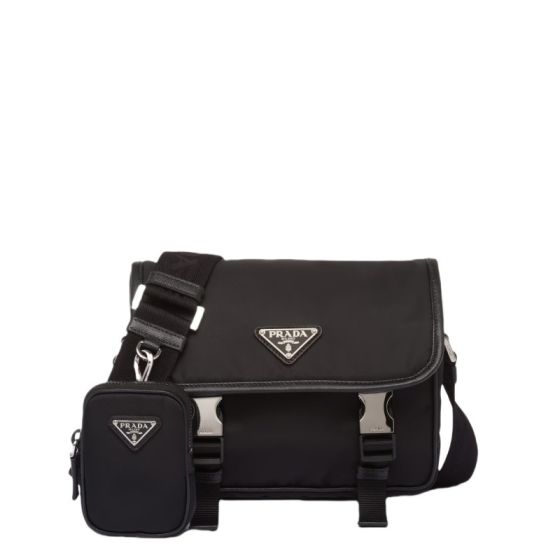 Prada Re-Nylon and Saffiano leather shoulder bag