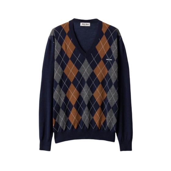 MIU MIU V-necked wool sweater