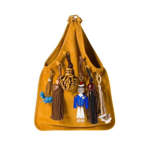 MIU MIU Suede bag with trick