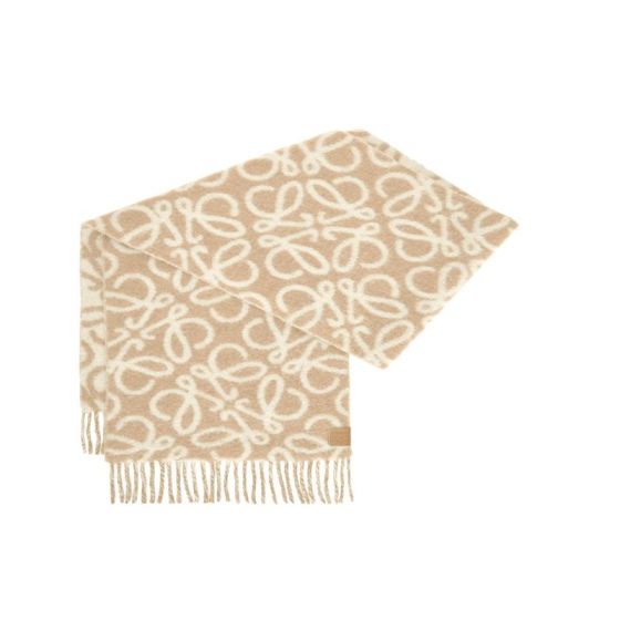 LOEWE Anagram scarf in alpaca and wool