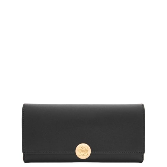 LOEWE Pebble continental wallet in shiny nappa calfskin