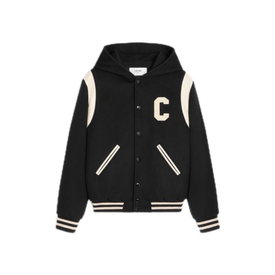 Celine hooded teddy jacket in cashmere wool