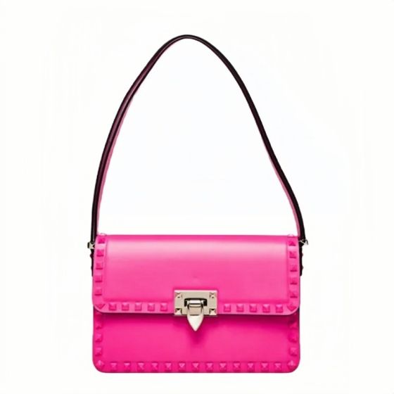 Valentino SMALL ROCKSTUD23 SMOOTH CALFSKIN SHOULDER BAG