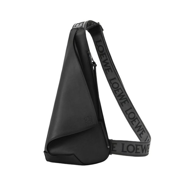 LOEWE Anton sling in supple smooth calf and jacquard