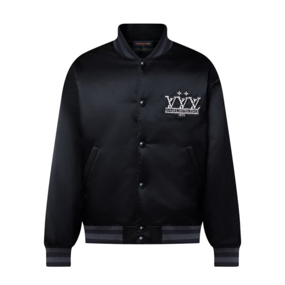LV Embellished Nylon Baseball Blouson