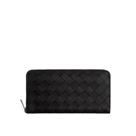 Bottega Veneta Intrecciato Zip Around Wallet