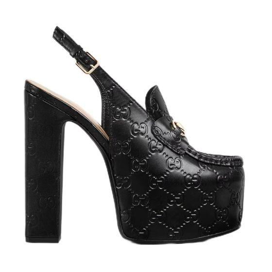 Gucci Women's Horsebit platform loafer slingback