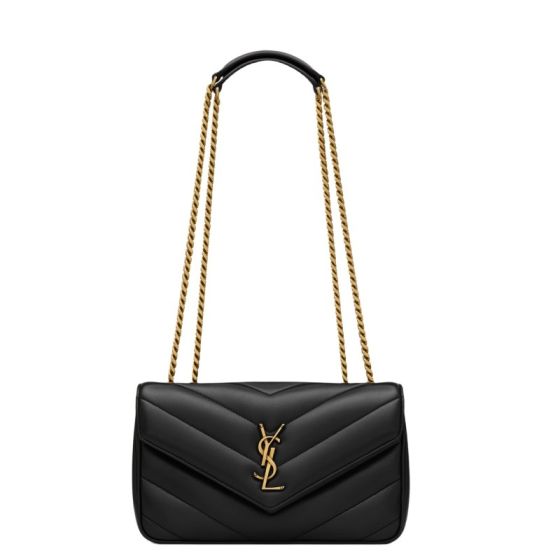 YSL LOULOU small in MATELASSÉ lambskin
