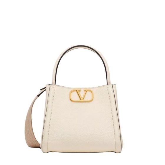 VALENTINO GARAVANI ALLTIME SMALL HANDBAG IN GRAINY CALFSKIN