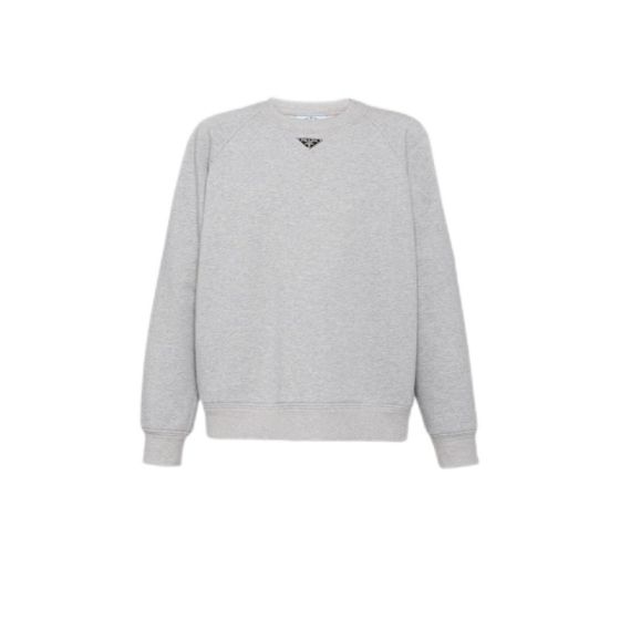 Prada Long-sleeved cotton sweatshirt