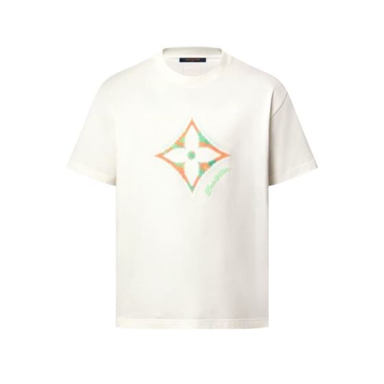 LV Monogram Flower 3D Gradient Print T-Shirt