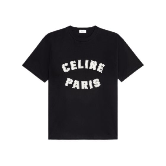 loose celine paris t-shirt in cotton jersey
