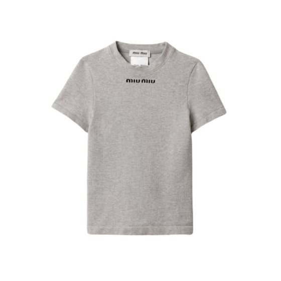MIU MIU Seamless mélange T-shirt