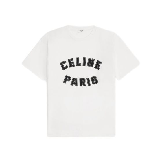 loose celine paris t-shirt in cotton jersey