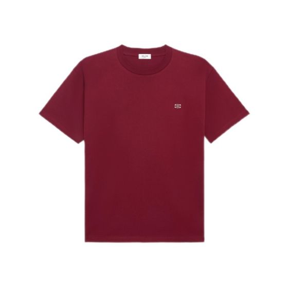 Celine loose triomphe t-shirt in cotton jersey