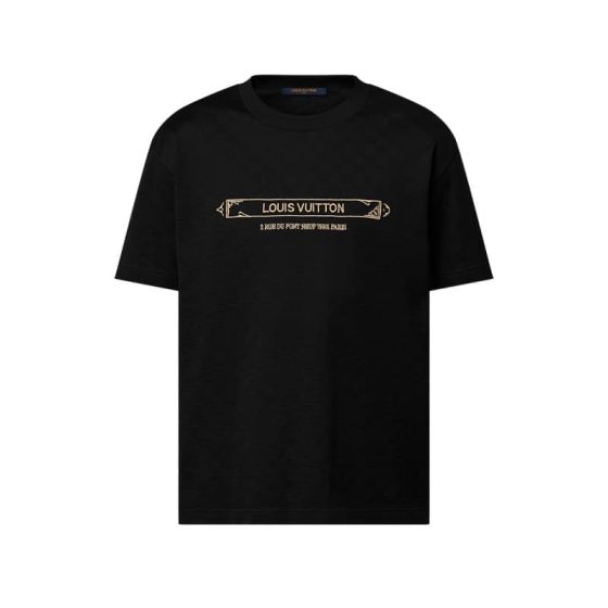 LV Embellished Damier Pique T-Shirt