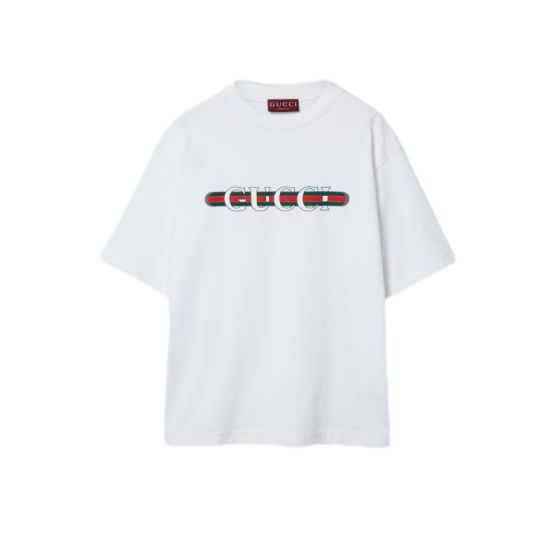 Gucci Printed cotton jersey T-shirt