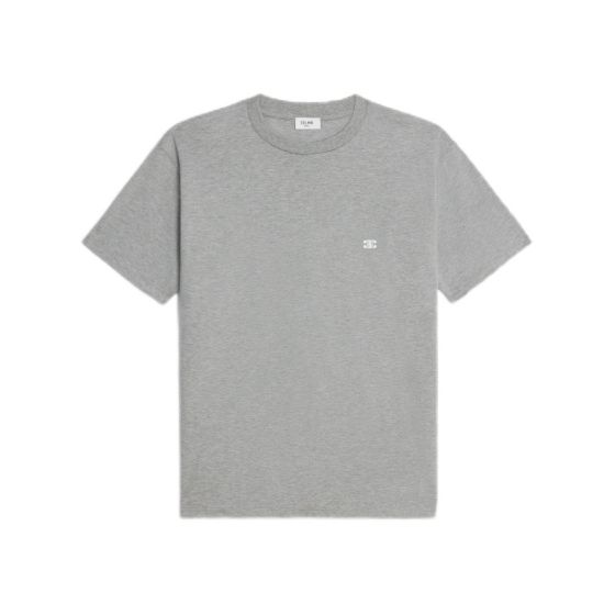Celine triomphe loose t-shirt in cotton jersey