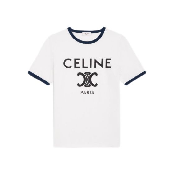 celine paris t-shirt in cotton jersey