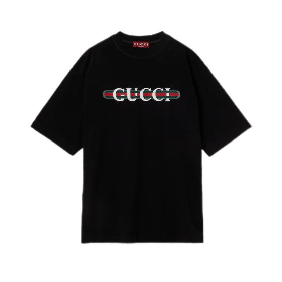 Gucci Printed cotton jersey T-shirt