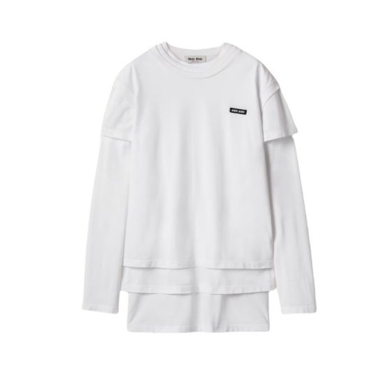 MIU MIU Set of three jersey t-shirts