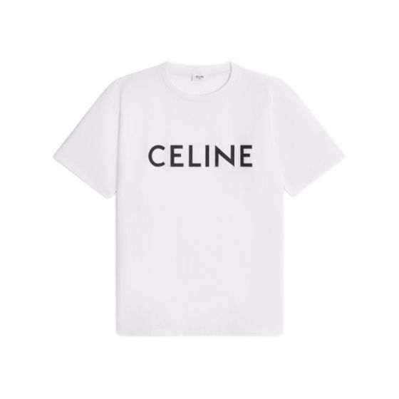 CELINE LOOSE T-SHIRT IN COTTON JERSEY