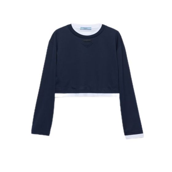 Prada Long-sleeved jersey T-shirt