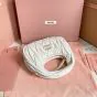 MIU MIU Wander matelassé nappa leather hobo mini-bag