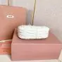 MIU MIU Wander matelassé nappa leather hobo mini-bag