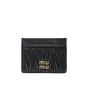 MIU MIU Matelassé nappa leather card holder