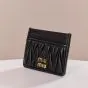 MIU MIU Matelassé nappa leather card holder