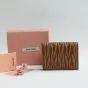 MIU MIU Small matelassé nappa leather wallet