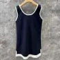 MIU MIU Knit and poplin mini-dress
