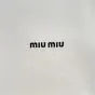 MIU MIU Bonded piqué and technical jersey dress