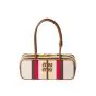 MIU MIU Beau canvas and leather bag