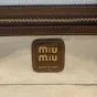 MIU MIU Beau canvas and leather bag