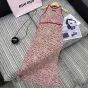MIU MIU Long floral print crepe de chine dress