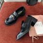 MIU MIU Brushed leather loafers