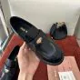 MIU MIU Brushed leather loafers