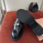 MIU MIU Brushed leather loafers