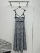 MIU MIU Long floral print crepe de chine dress