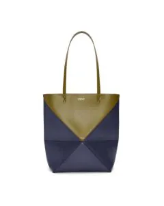 LOEWE Puzzle Fold Tote in shiny calfskin