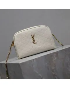 YSL GABY ZIPPERED POUCH IN LAMBSKIN