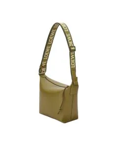LOEWE Small Cubi crossbody bag in supple smooth calfskin and jacquard